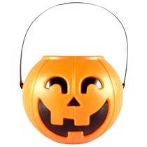 Mini Balde Abóbora Halloween 11cm Diâmetro - 1 Unidade Mini Balde Abóbora Halloween 11cm Diâmetro - 1 Unidade