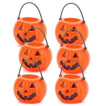 Mini Balde Abobora Halloween Kit C/6 Unidades - SILVER