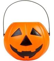 Mini Balde Abobora Halloween Silver