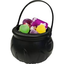 Mini Balde Caldeirão Bruxa para Doces Festa Halloween Pacote Com 6 Unidades
