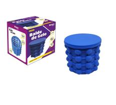 Mini Balde Forma De Gelo Em Silicone Ice Magic Cube Da Tv - Western