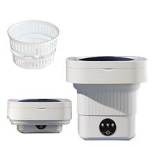 Mini Balde Maquina De Lavar Roupas Portátil Dobrável 8 Litros