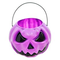 Mini Baldinho de Halloween com Alça - Abóbora Roxo - 6x7cm - 1 unidade - Rizzo Mini Baldinho de Halloween com Alça - Abóbora Roxo - 6x7cm - 1 unidade - Rizzo
