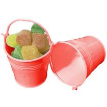 Mini Baldinho de Metal para Lembrancinha Colorido 6x5x4Cm