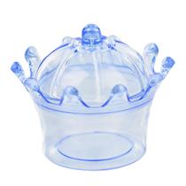 Mini Baleiro Coroa Azul - 10 Unidades Mini Baleiro Coroa Azul - 10 Unidades