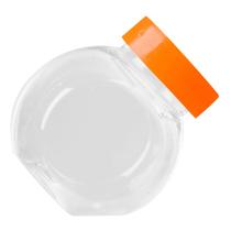 Mini Baleiro Redondo Laranja - 12 Unidades