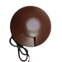 Mini Balizador Led 0,75w 3000k Embutir 1 Saída/Facho Externo ST1371 - Marrom