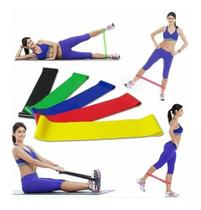 Mini Band Com 5 Elasticos Exercicio Academia Treino Em Casa