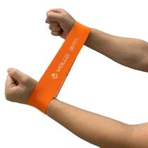 Mini Band de Exercício Tecido Poliéster Média VP1093 Laranja Vollo Sports