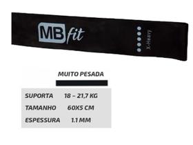 Mini Band Faixa Elástica 30-40lbs Intensidade X-Heavy - MBfit