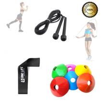 Mini Band Forte + Corda De Pvc + 5 Pratos Demarcatório Mini Band Forte + Corda De Pvc + 5 Pratos Demarcatório