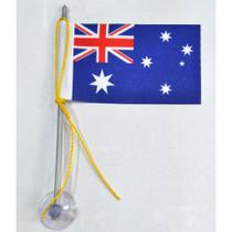 Mini Bandeira Austrália C/ Ventosa Poliéster (5,5cm X 8,5cm) Mini Bandeira Austrália C/ Ventosa Poliéster (5,5cm X 8,5cm)