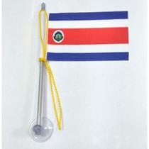 Mini Bandeira Costa Rica C/ Ventosa Poliéster (5,5cm X 8,5cm) Mini Bandeira Costa Rica C/ Ventosa Poliéster (5,5cm X 8,5cm)