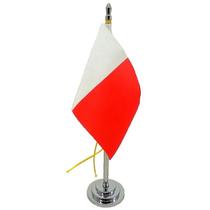 Mini Bandeira De Mesa Catar 15 Cm De Mastro Poliéster