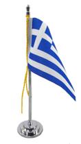 Mini Bandeira de Mesa da Grécia 15 cm Poliéster - SP Bandeiras