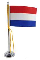Mini Bandeira de Mesa da Holanda 15 cm Poliéster - SP Bandeiras
