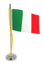 Mini Bandeira de Mesa da Itália 15 cm Poliéster - SP Bandeiras