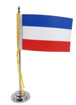 Mini Bandeira de Mesa da Iuguslávia 15 cm Poliéster - SP Bandeiras