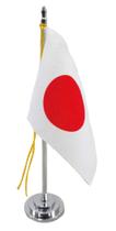 Mini Bandeira de Mesa da Japão 15 cm Poliéster Mini Bandeira de Mesa da Japão 15 cm Poliéster