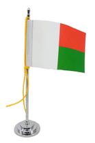Mini Bandeira de Mesa da Madagascar 15 cm Poliéster - SP Bandeiras