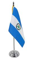Mini Bandeira de Mesa da Nicarágua 15 cm Poliéster