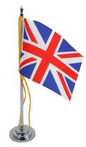 Mini Bandeira de Mesa da Reino Unido 15 cm Poliéster - SP Bandeiras