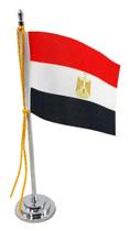 Mini Bandeira de Mesa Egito 15 cm Poliéster - SP Bandeiras
