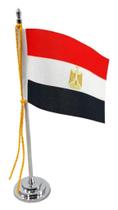Mini Bandeira De Mesa Egito 15 Cm Poliéster - Sp Bandeiras