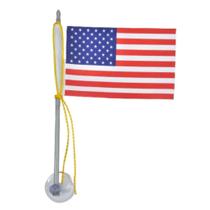 Mini Bandeira Estados Unidos C/ Ventosa Poliéster (5,5cm X 8,5cm)