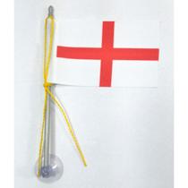 Mini Bandeira Inglaterra C/ Ventosa Poliéster (5,5cm X 8,5cm)