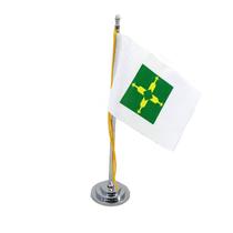 Mini Bandeira Mesa Brasília mastro 15 cm Poliéster