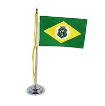 Mini Bandeira Mesa Ceará Mastro 15 Cm Poliéster - Sp Bandeiras