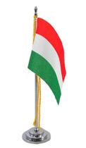 Mini Bandeira Mesa Da Hungria 15 Cm Poliéster
