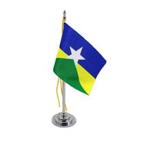 Mini Bandeira Mesa Estado de Rondônia mastro 15 cm Mini Bandeira Mesa Estado de Rondônia mastro 15 cm