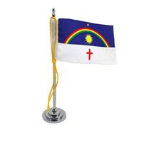 Mini Bandeira Mesa Pernambuco mastro 15 cm - SP Bandeiras
