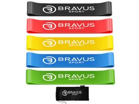 Mini Bands Bravus Sport Diferentes Resistências e Sacolinha