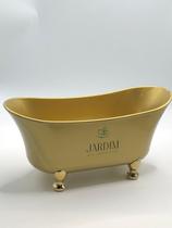 Mini banheira dourada 18cm-jardim