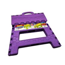 Mini banqueta de plastico dobrável pequena - suporta ate 90kg - 901 Mini banqueta de plastico dobrável pequena - suporta ate 90kg - 901