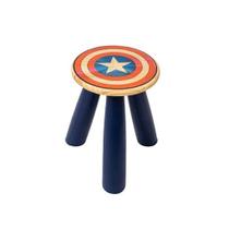 Mini Banqueta Escudo Capitão América Marvel Mini Banqueta Escudo Capitão América Marvel