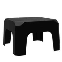 Mini Banqueta Plástica Reforçada Preta 20 X 30Cm Bf2 Astra