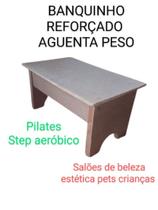 Mini banquinho de mdf descansa pé manicure pets e crianças