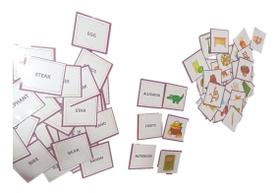Mini Baralho Em Inglês Para Crianças 80 Palavras Plastificad - T&D JOGOS EDUCATIVOS