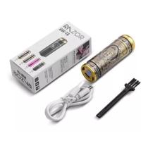 Mini Barbeador Maquina Aparador Portátil Recarregável Cor Bronze 3,7