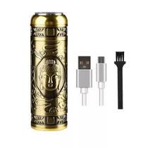 Mini Barbeador Recarregável Máquina Barba Cortar Cabelo E Aparador de Barba