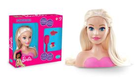 Mini Barbie Styling Head Loira Com 4 Acessórios Para Cabelo Personalizado Estilosa e Linda Marca Puppe