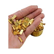 Mini Barra De Ouro Simulada Em Liga De Zinco, Decoração De Mesa Para Casa, Acessórios Casuais,