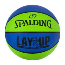 Mini Basketball Spalding Lay-Up Outdoor Azul/Verde Tamanho 22 cm