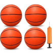 Mini Basketball Umnodon PVC de 6 polegadas para crianças com bomba de ar (4 unidades)