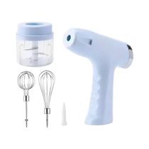 Mini Batedeira Processador 3 Em 1 Elétrico Portátil Sem Fio Mini Batedeira Processador 3 Em 1 Elétrico Portátil Sem Fio