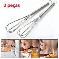 Mini Batedor De Arame De Aço Inoxidável 2 Peças, Batedor Manual De Ovos, Misturador De Cozinha Para